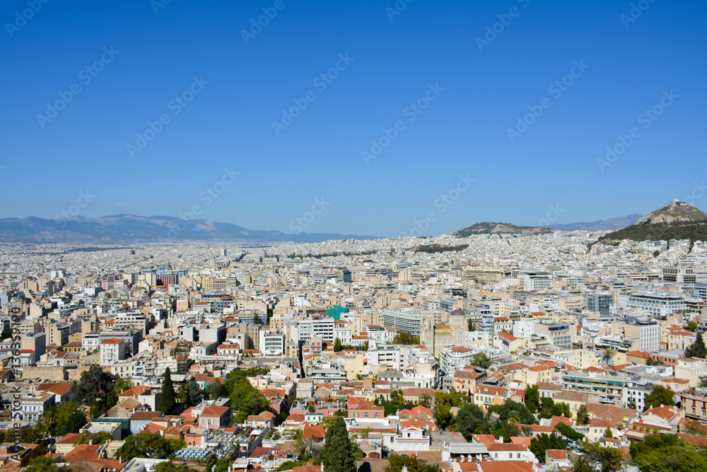 Top view of Athens