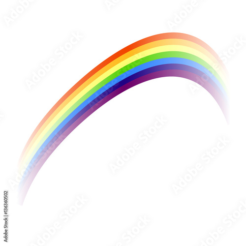 Colorful rainbow, design element