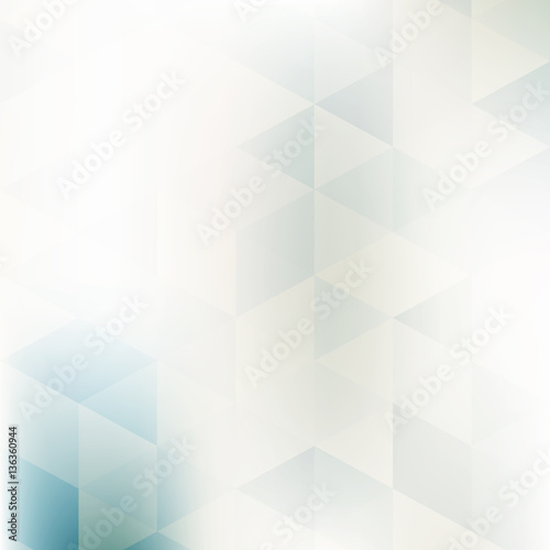 Pale geometric pattern textured by triangles. Vector