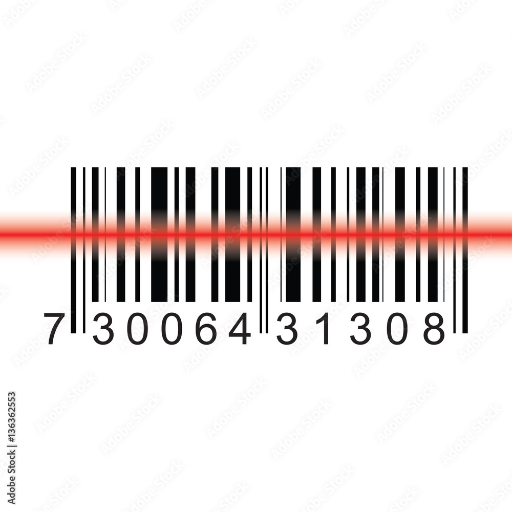 Barcode icon vector design isolated on white background Barcode icon vector design isolated on white background