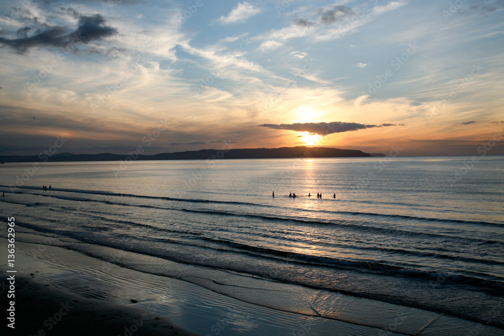 Fototapeta premium Irish North Coast sunset play