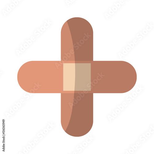 adhesive bandages over white background. colorful design. vector illustration