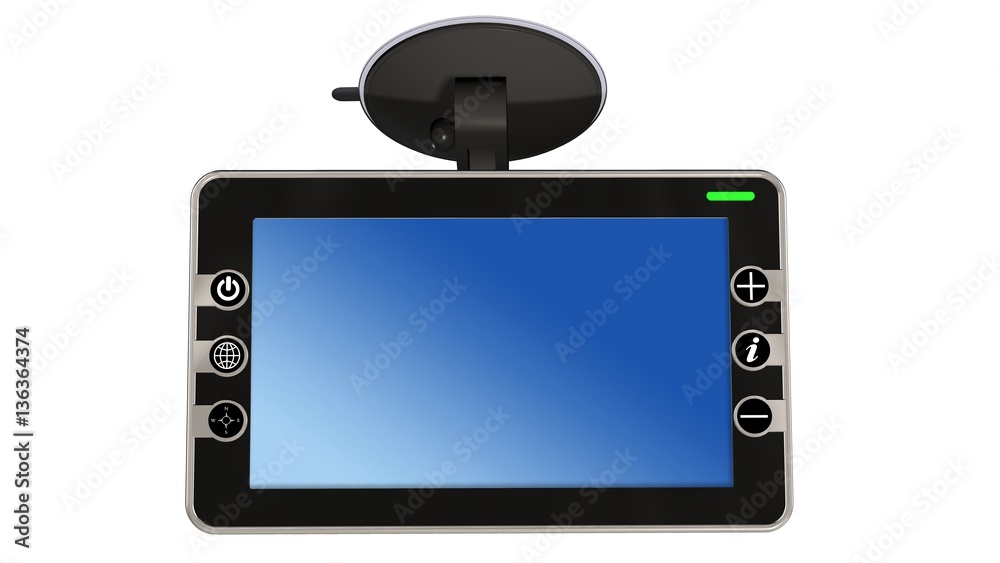 GPS Navigation device isolated on white GPS Navigation device isolated on white