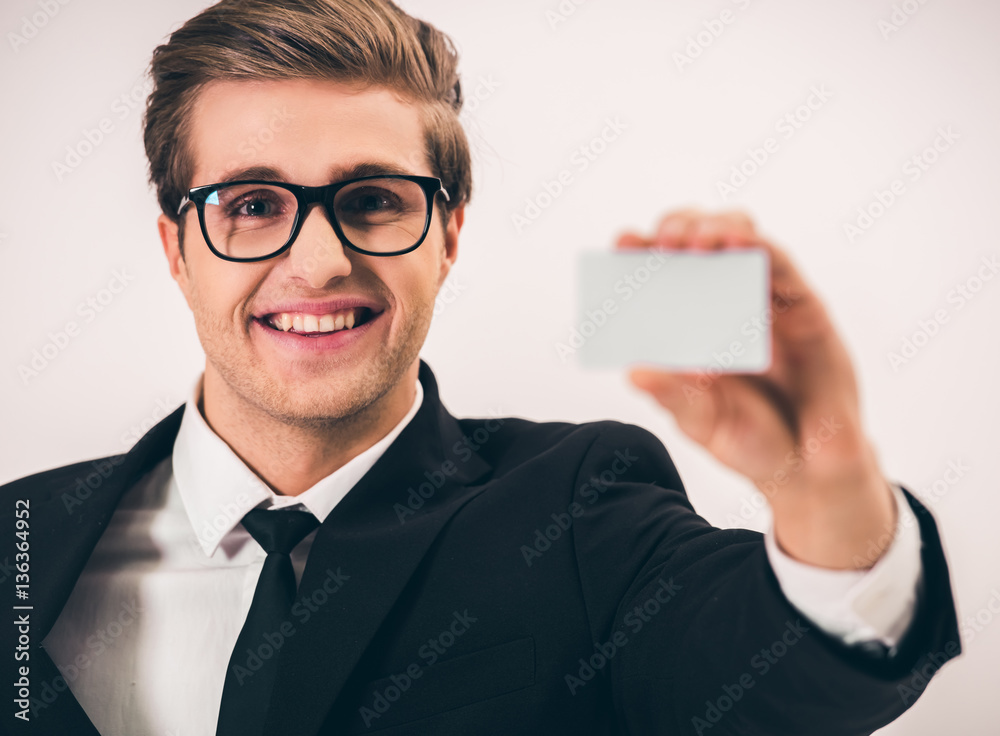 Fotografie Handsome young businessman