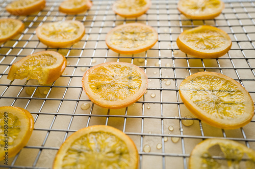 Just candied slices of orange