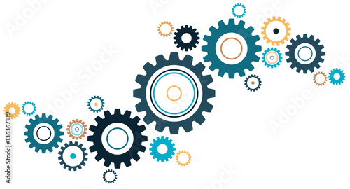 Linked Cogwheels Design