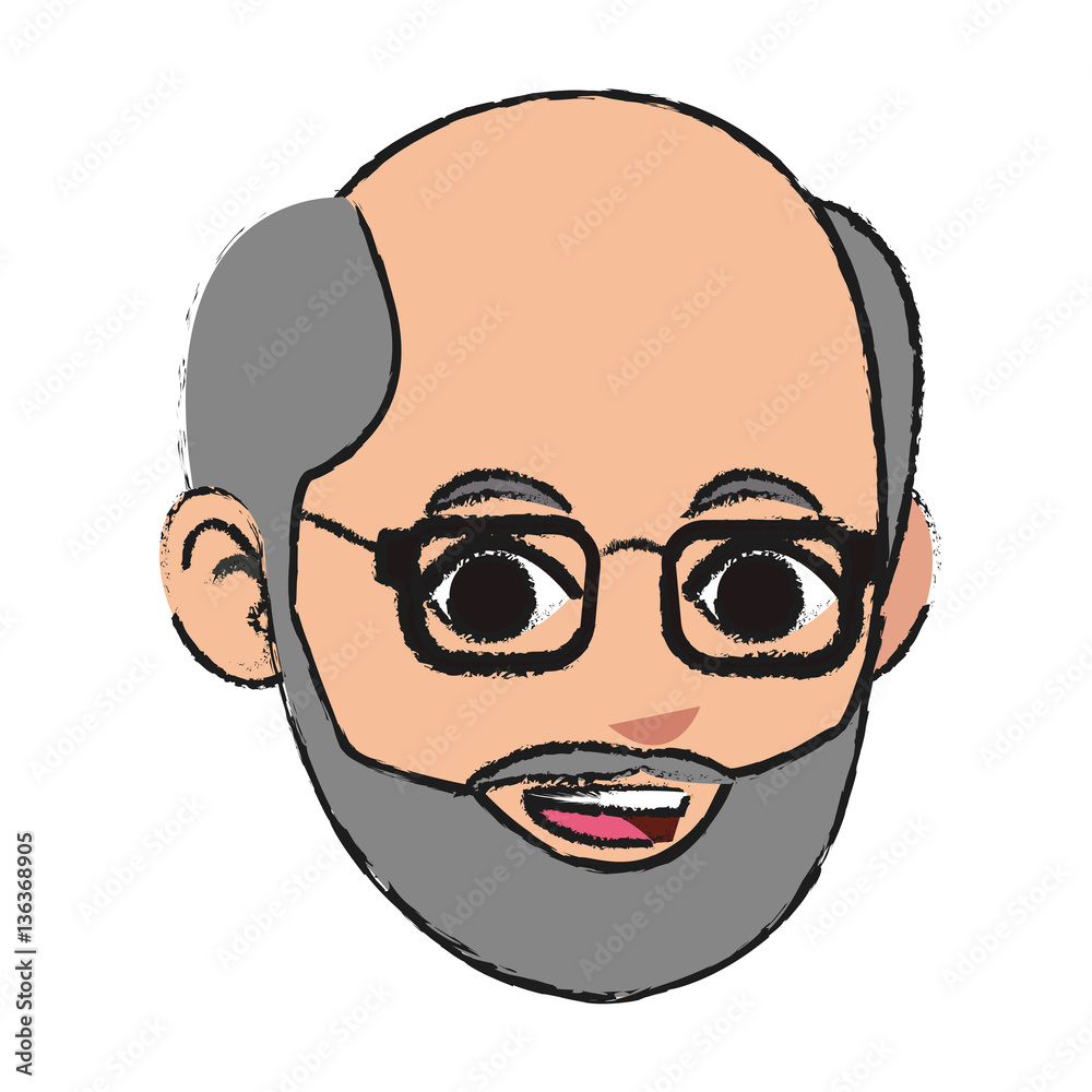 Man carton icon over white background. colorful design. vector illustration Man carton icon over white background. colorful design. vector illustration