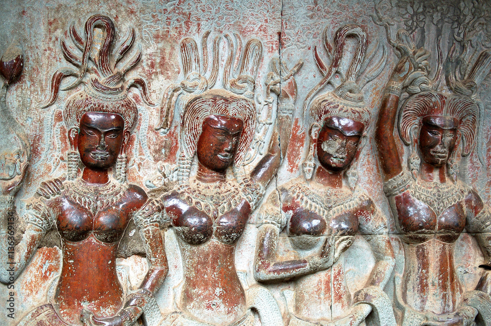 Fotografie Detail in Angkor Wat