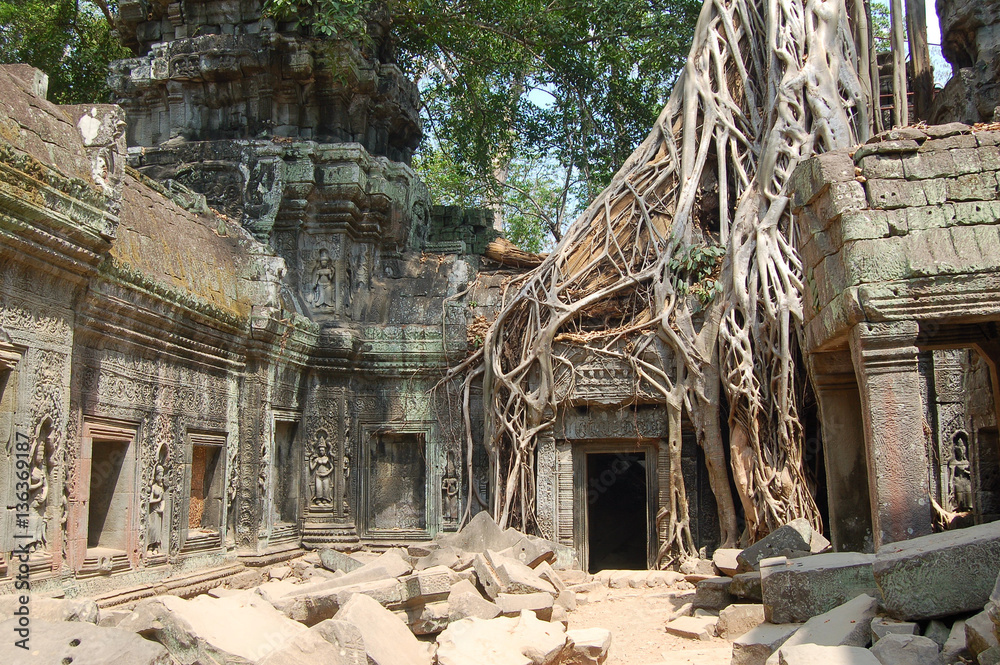 Naklejka premium Beautiful Angkor Wat in Cambodia