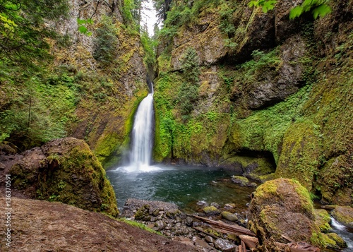 Wahclella Falls, Oregon photo