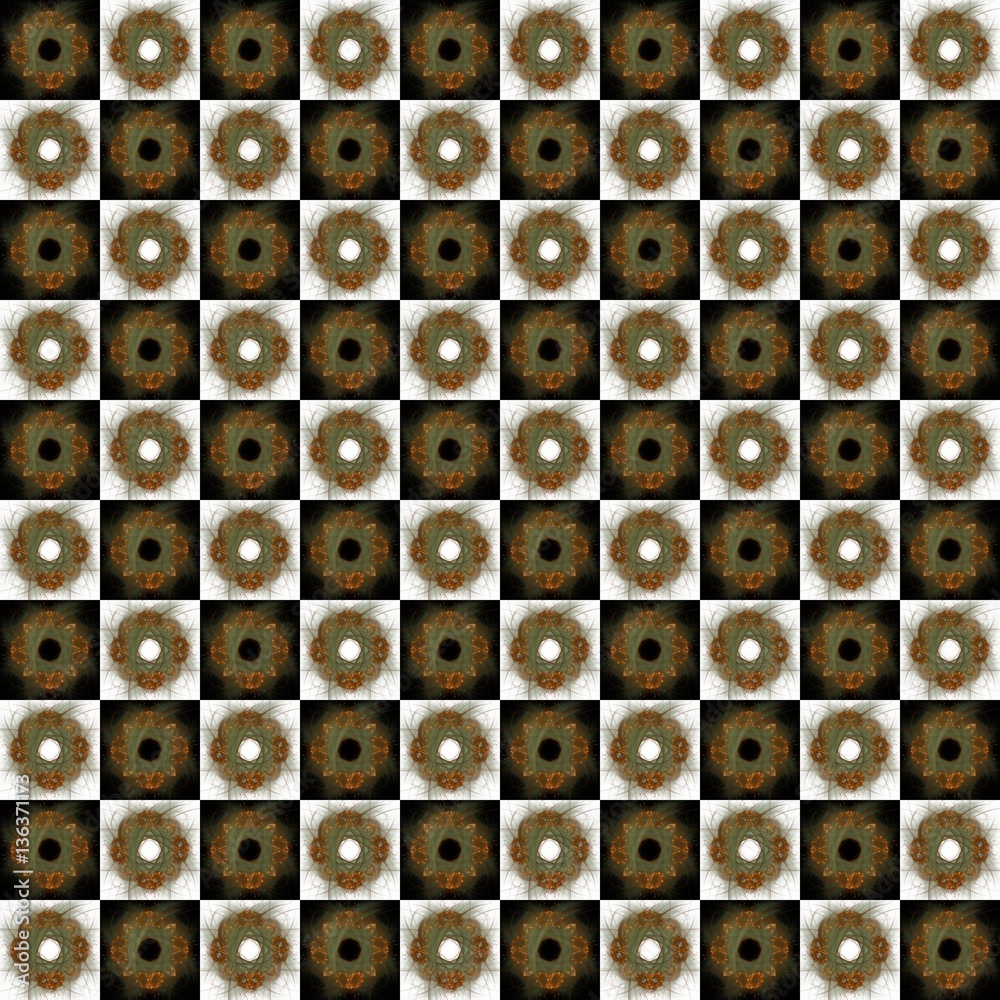 Fototapeta premium Texture with 3D rendering abstract fractal pattern