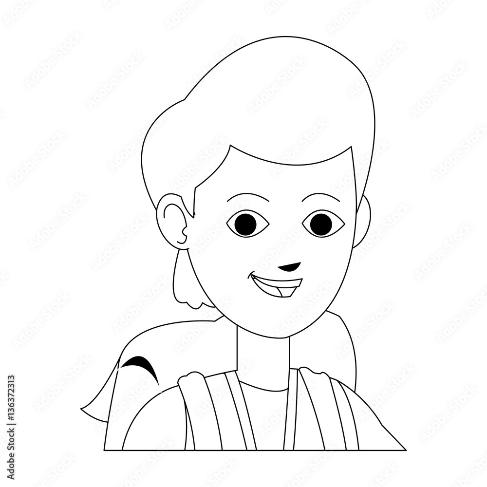 young guy cartoon icon over white background. vector illustration young guy cartoon icon over white background. vector illustration