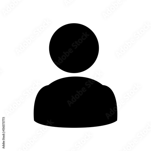 user silhouette button icon vector illustration design