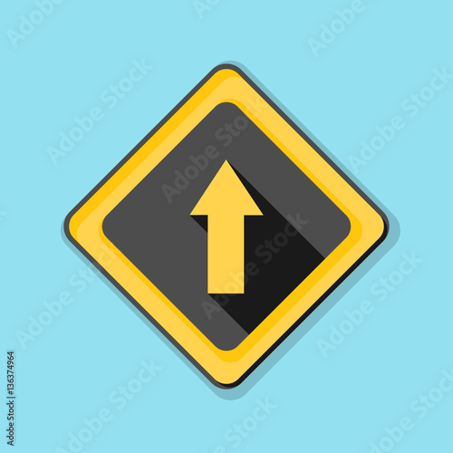 Free Download Ahead Up Arrow sign illustration - GFXLoad