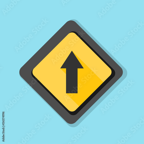Free Download Ahead Up Arrow sign illustration - GFXLoad