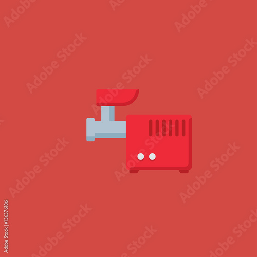 Meat grinder icon. flat design