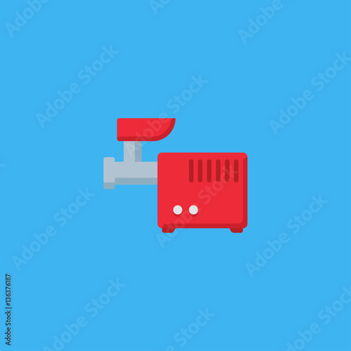 Meat grinder icon. flat design