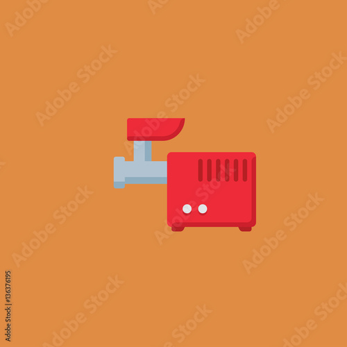 Meat grinder icon. flat design