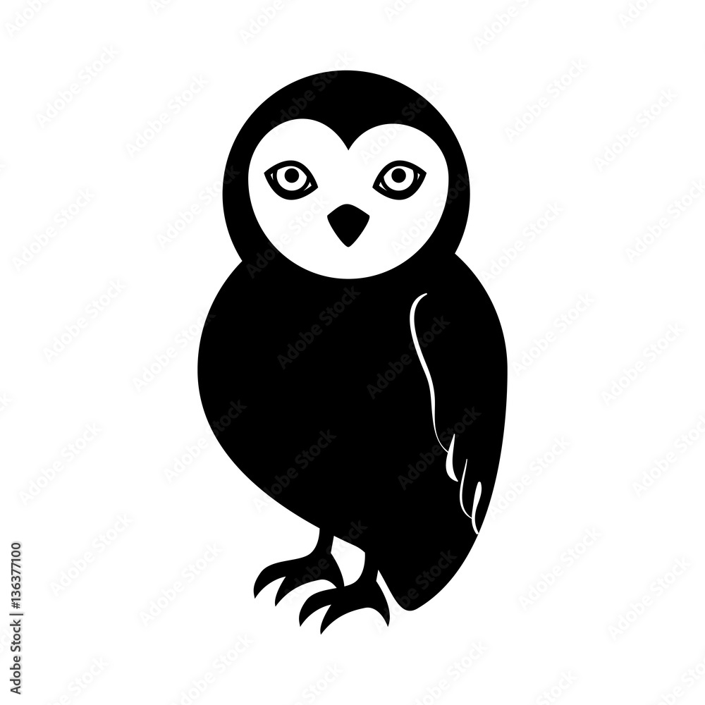 owl halloween card icon vector illustration design owl halloween card icon vector illustration design