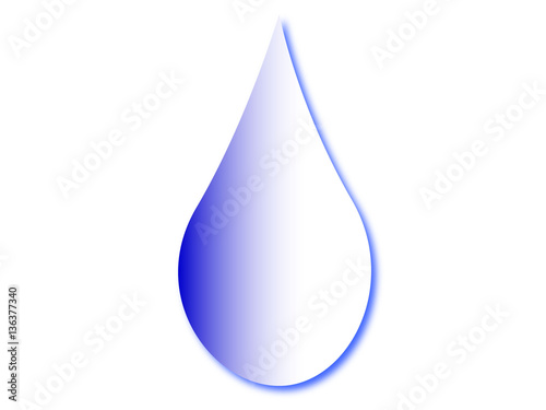 isolated water drop