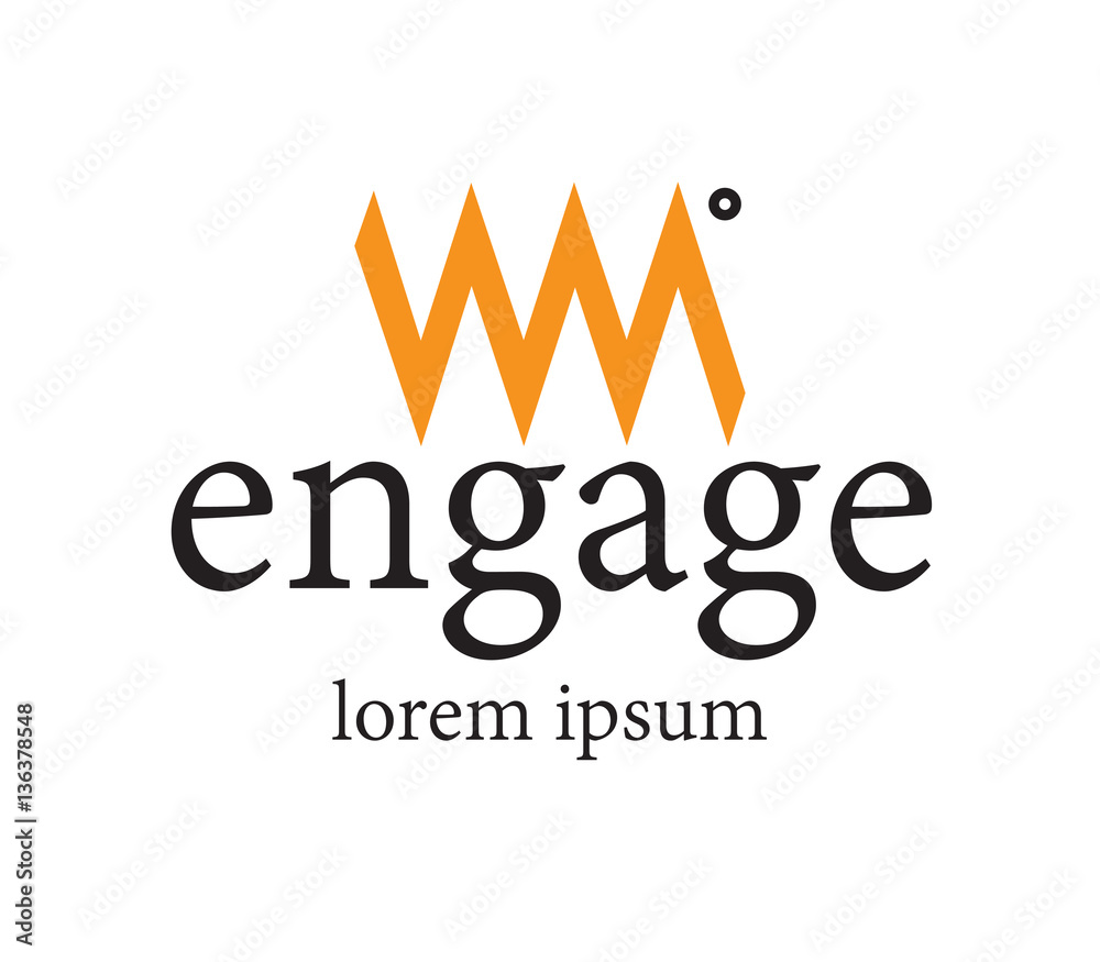 Fototapeta premium WM Logo Design Concept