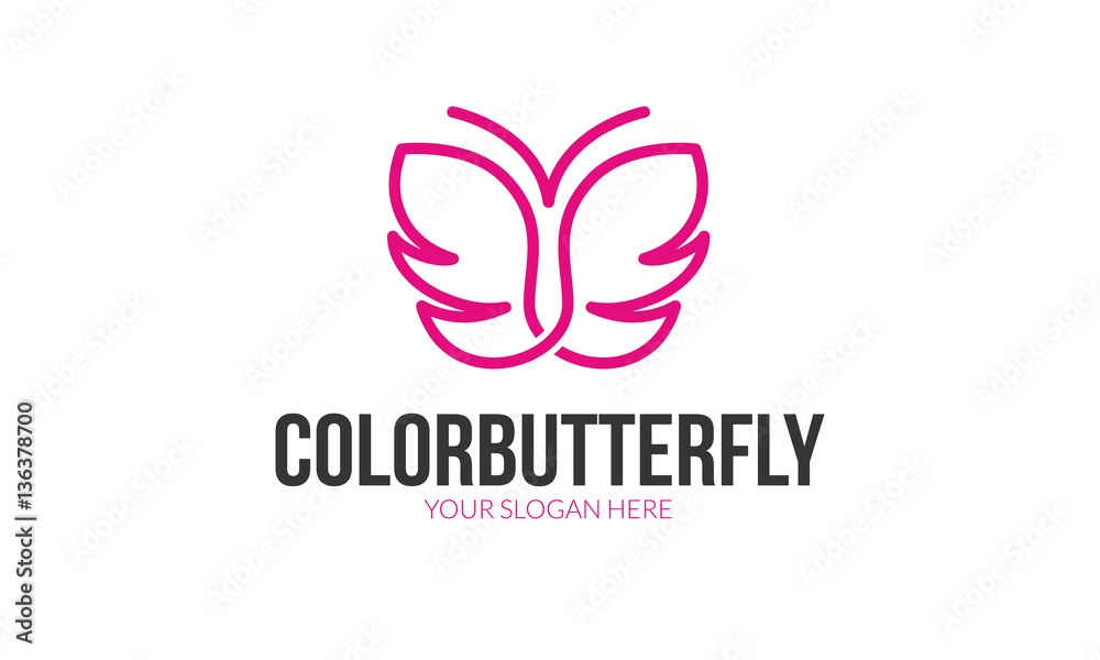 Color Butterfly Logo