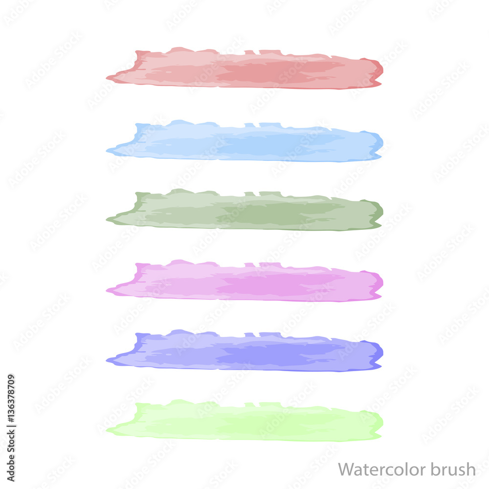watercolor vector brush