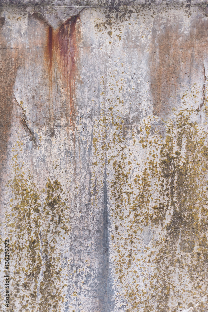 Fototapeta premium A rustic rough industrial raw concrete textured wall.