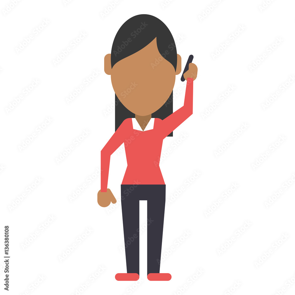 woman talk smartphone communication vector illustration eps 10 woman talk smartphone communication vector illustration eps 10