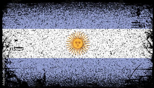 argentina Grunge flag