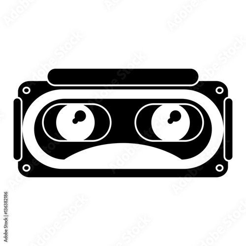 goggles 3d simulation entertaiment pictogram vector illustration eps 10