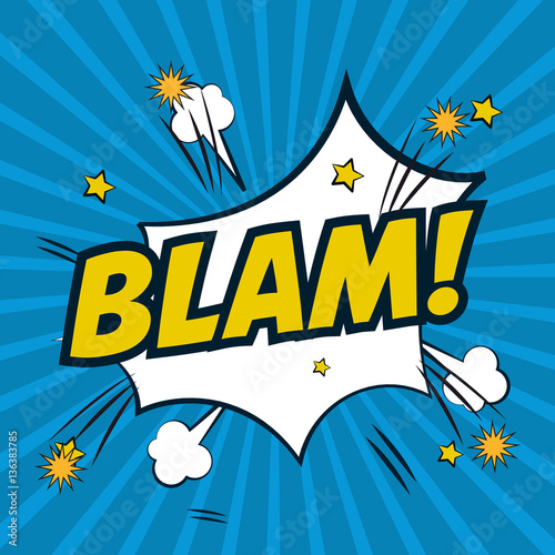 pop art blam bubble explosion design vector illustration eps 10