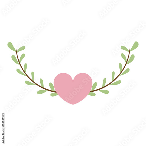 pink true love icon image, vector illustration