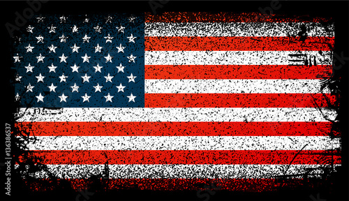 Usa Grunge flag