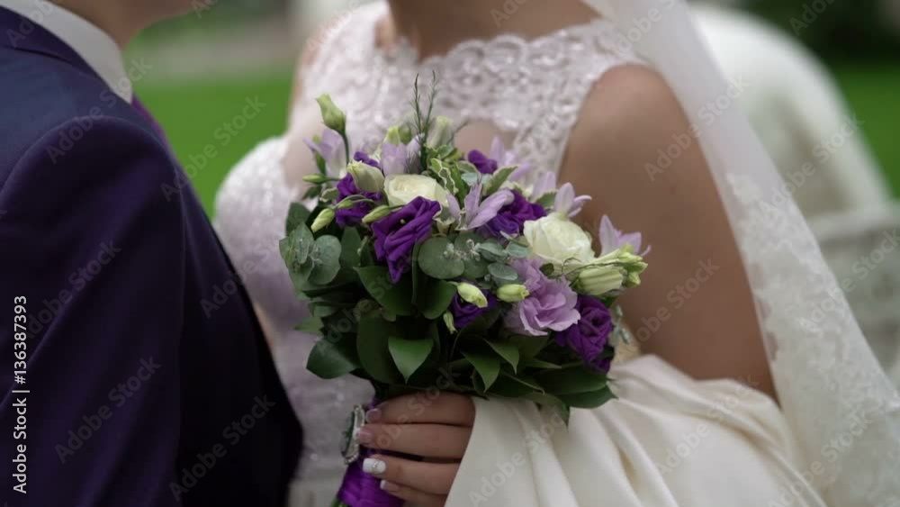 Wedding couple embracing closeup shot Wedding couple embracing closeup shot