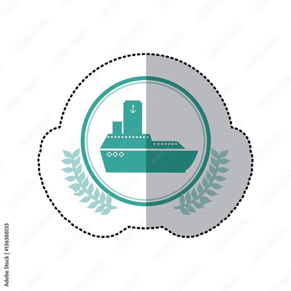 symbol blue ship icon, vector illustration design symbol blue ship icon, vector illustration design
