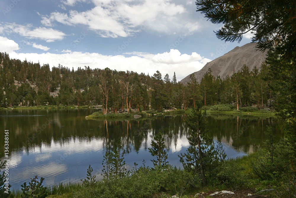 Peacful mountain lake