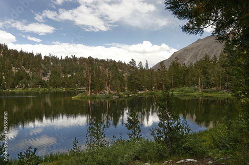 Peacful mountain lake