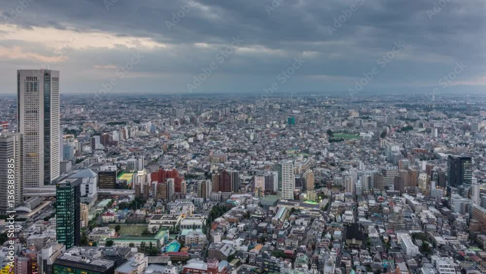 Tokyo Japan Cityscape, Day-to-Night, Timelapse Video Tokyo Japan Cityscape, Day-to-Night, Timelapse Video