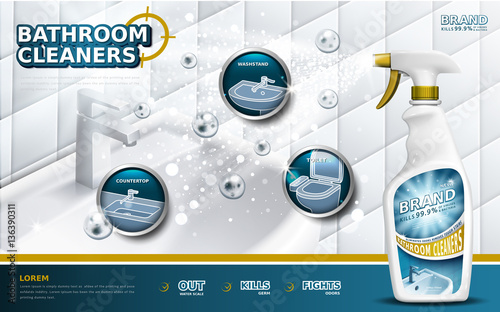 Bathroom cleaners ads