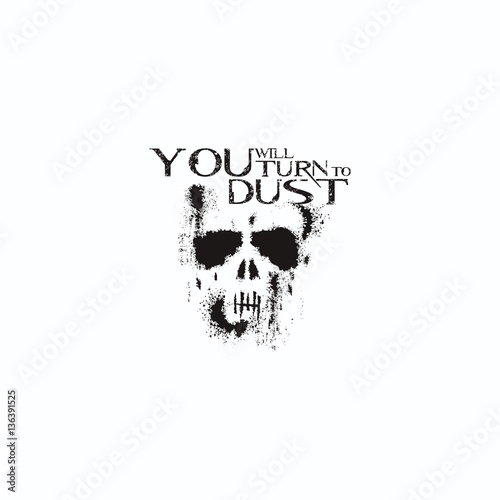 Vintage Skull / vector element for your vintage t-shirt design