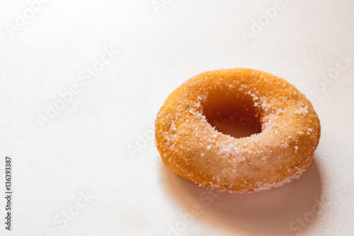 Donuts on white background.