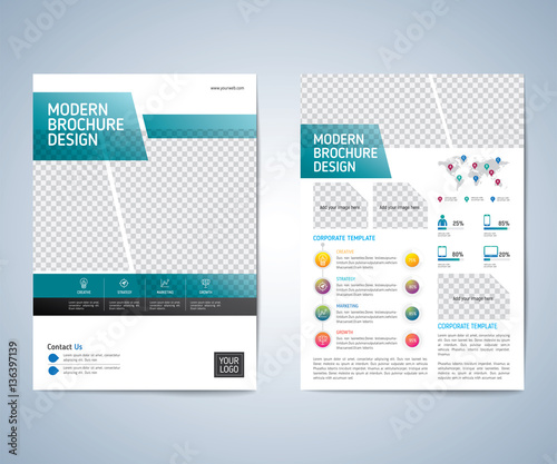 Business brochure, leaflet, flyer, annual report, cover design template vector background. layout A4 size. 