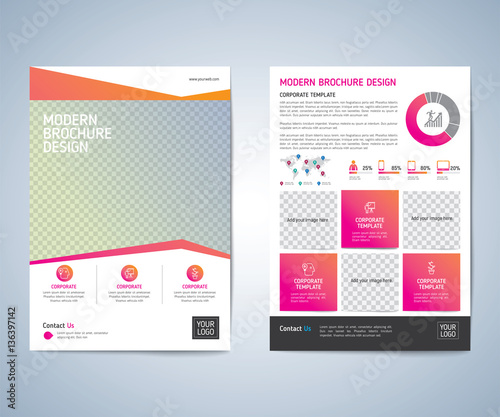 Business brochure, leaflet, flyer,  annual report,  cover design template vector background. layout A4 size. 