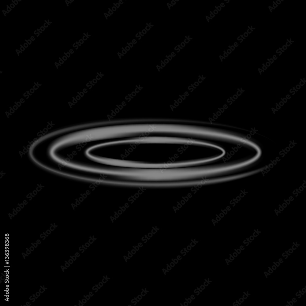 Smoke circle on black background Smoke circle on black background