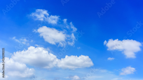 White clouds and blue sky background © PK4289