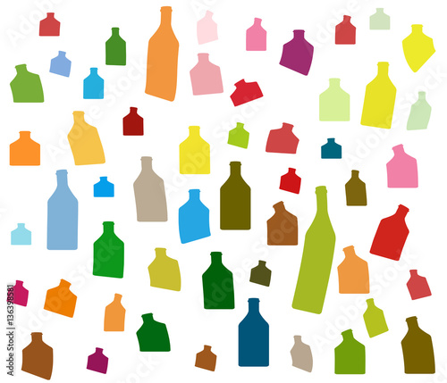 Background Bottle color Vector