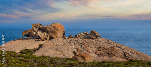 Famous Remarkable Rocks at Sunset. Flinders Chase National Park, Kangaroo Island, South Australia