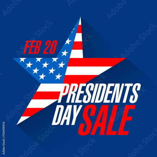 Presidents day sale banner 