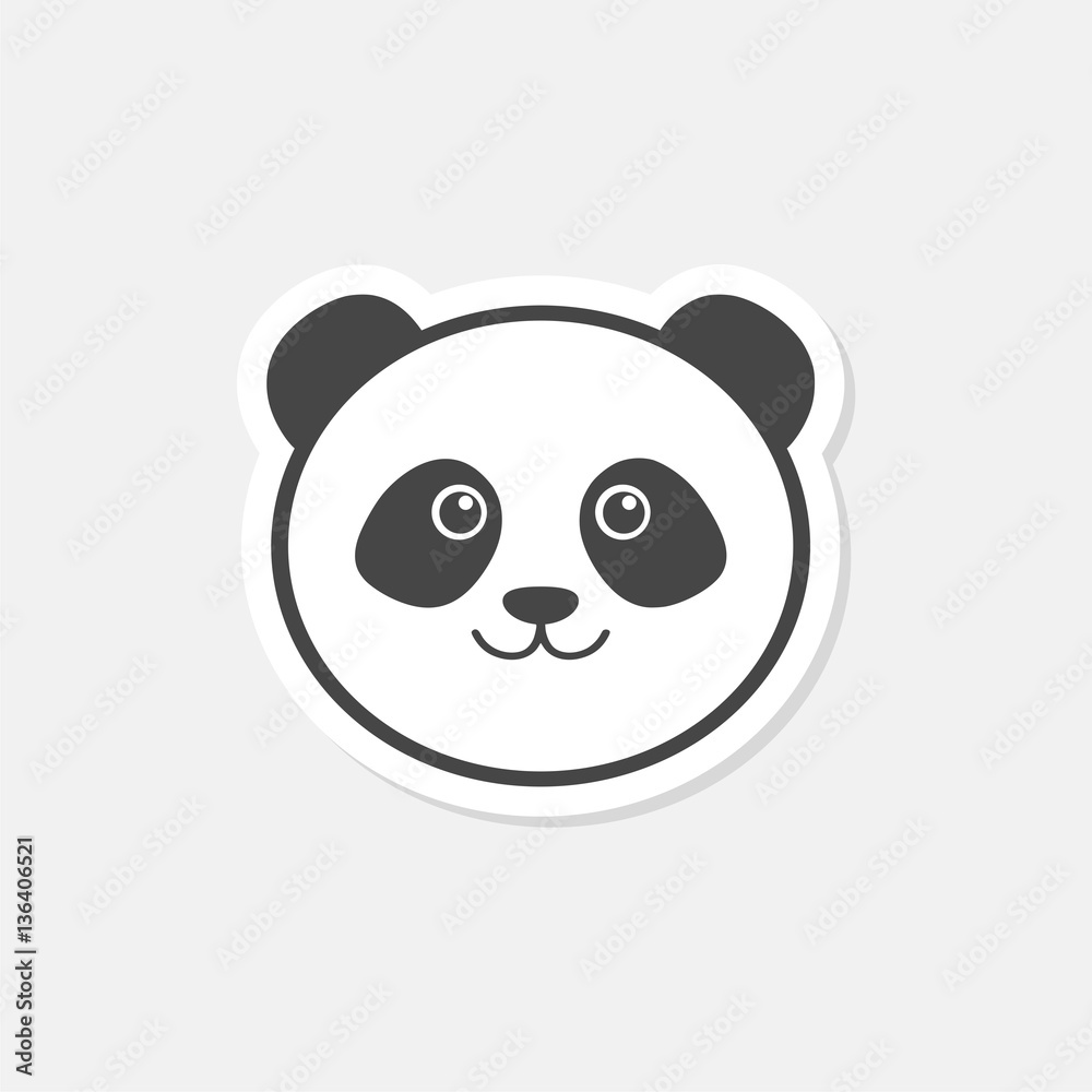 Fototapeta premium Panda icon - vector illustration